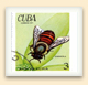 Timbre-poste cubain illustré d'une abeille ouvrière 