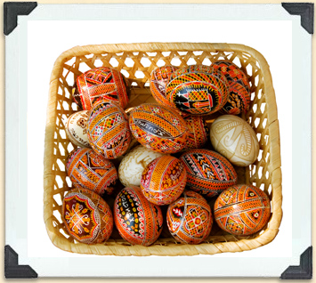 Beeswax is used to trace the intricate designs on pysanky (Ukrainian Easter eggs). 